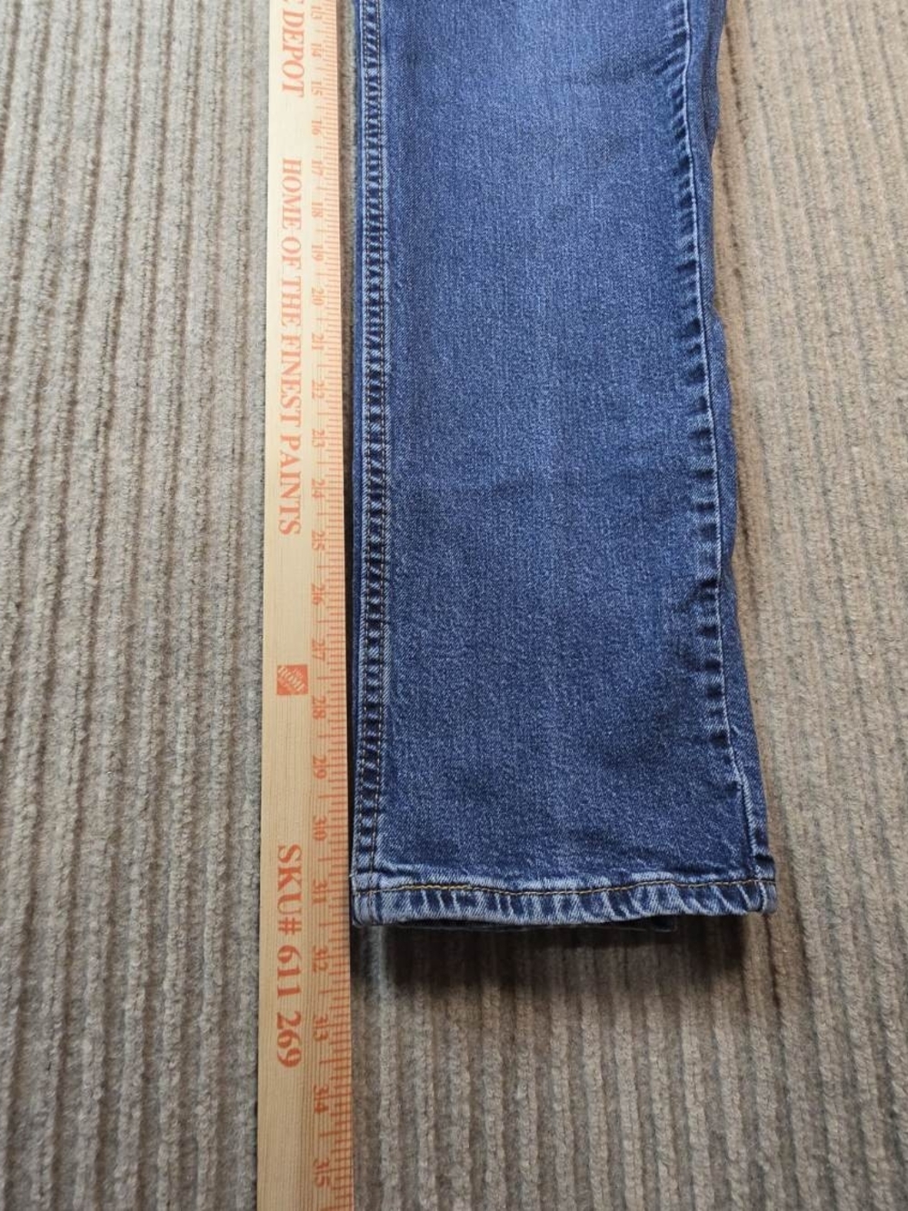 Levis 511 Slim Fit Jeans Mens 36x32 Blue Denim Med Wash Measure 34x31 Do Stretch - Picture 6 of 10